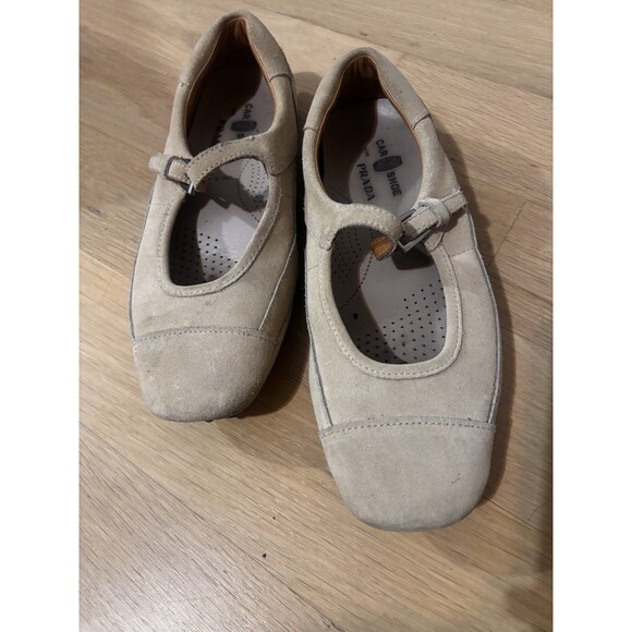 Prada Car Shoe Suede Mary Jane Beige Size 37 - Picture 10 of 12